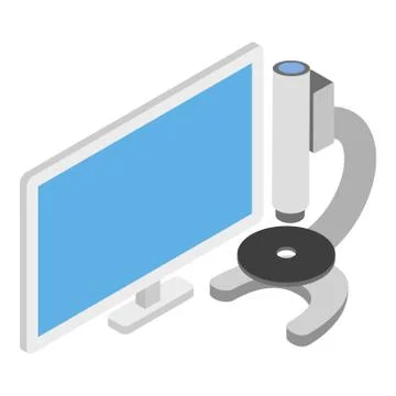 Science icon, isometric style Stock Illustration