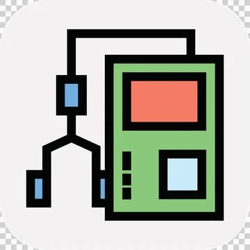 Science icon set design asset Stock Illustration