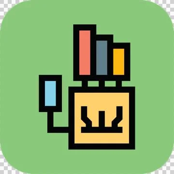 Science icon set design asset Stock Illustration