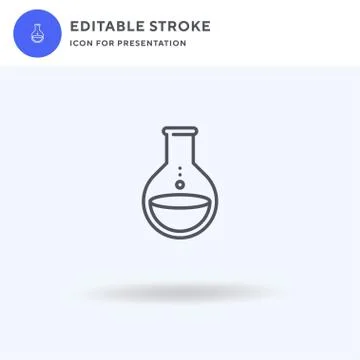 Science icon vector, filled flat sign, solid pictogram isolated on white, log Stockillustratie