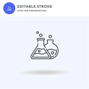 Science icon vector, filled flat sign, solid pictogram isolated on white, logo Stockillustratie