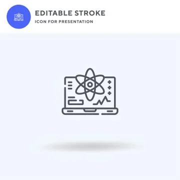 Science icon vector, filled flat sign, solid pictogram isolated on white, logo Stockillustratie