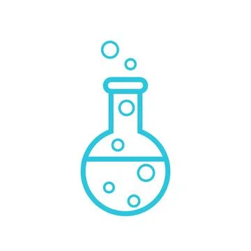 Science  icon on white background. Isolated on white background.  From blue.. Stock Illustration