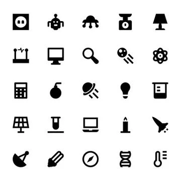 Science Icons Stock Illustration