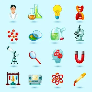 Science Icons Set イラスト素材