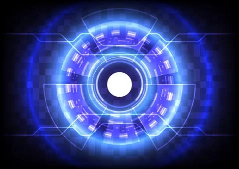 Science infographic. Element of computer data. Abstract hologram hi-tech back Stockillustratie