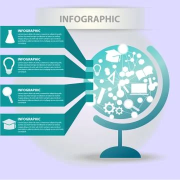 Science infographic 스톡 일러스트