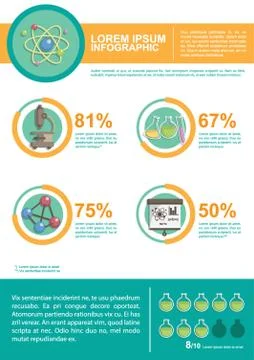 Science Infographic Stockillustratie
