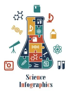 Science infographics Stock Illustration