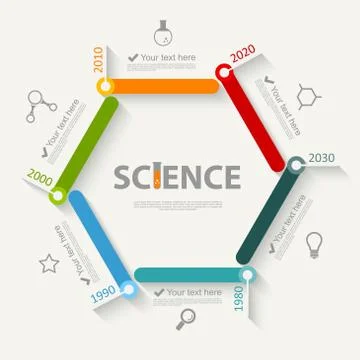 Science infographics Stock Illustration