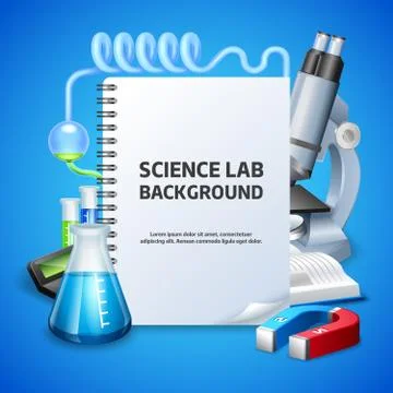 Science Lab Background Illustrazione stock