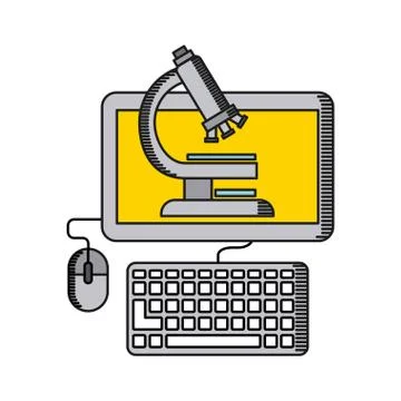 Science lab design Illustrazione stock