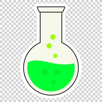 Science lab flask Stock Illustration