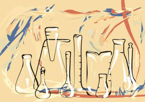 Science lab Stock Illustration