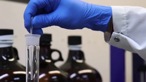 Science Lab Testing Dropper Stock Footage 82705572