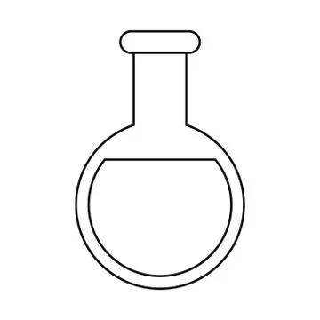 Science laboratory beaker Stock Illustration