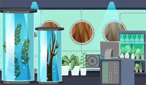Science laboratory for chemical experiments Stock Illustration