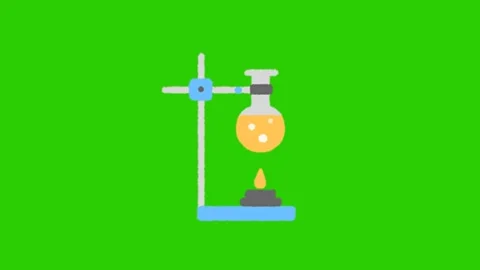 Science Laboratory Experiment Animation Stockbeeldmateriaal 342319833