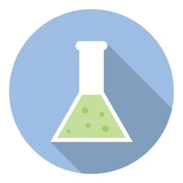Science Laboratory Flask Stock Illustration