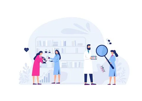 Science Laboratory Stock Illustration