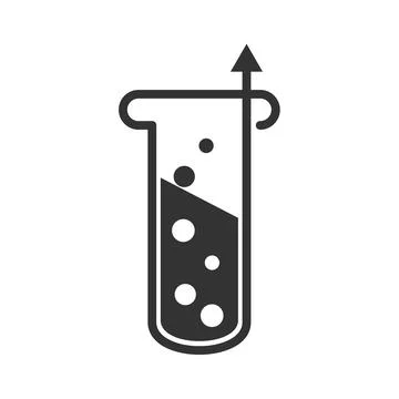 Science laboratory logo template Icon Illustration Brand Identity.Isolated .. Stock Illustration