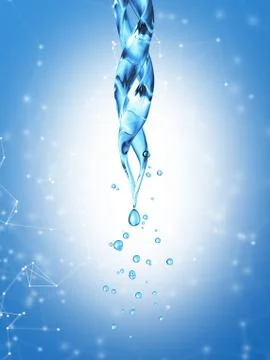 Science laboratory pipette with a drop of chemical Stock-Illustration