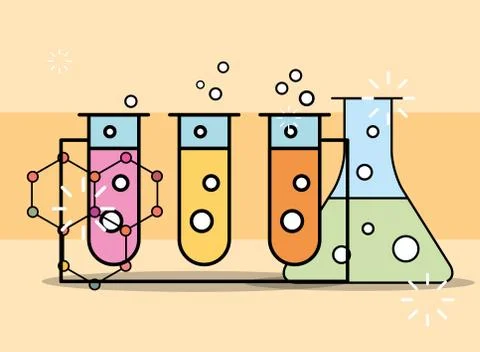 Science laboratory research 스톡 일러스트