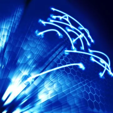 Science lights graphic background 3d rendering イラスト素材