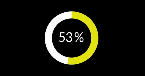 Science Loading gradient red, yellow and green Circle Ring on black background Stock Footage 245954560