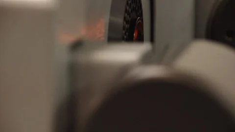 Science machine scanning screw Stock Footage 91842945