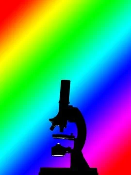 Science microscope background Stock Illustration