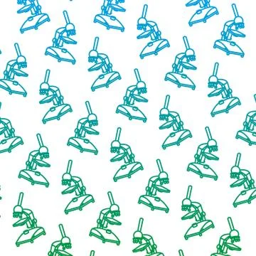 Science microscope laboratory object background Stock Illustration