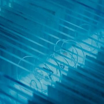 Science microscope slide Stock Photos