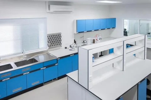 Science modern lab interior architecture. 스톡 사진