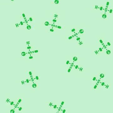 Science molecular structure glyph vector seamless pattern Stock Illustration