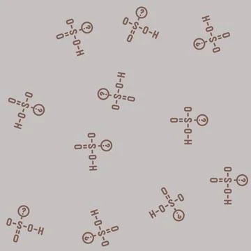 Science molecular structure line vector seamless pattern Stockillustratie