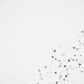 Science molecule design. Vector background Stockillustratie