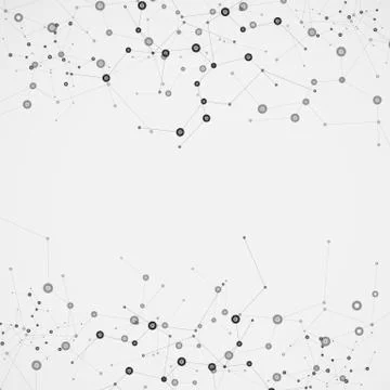 Science molecule design. Vector background Stockillustratie