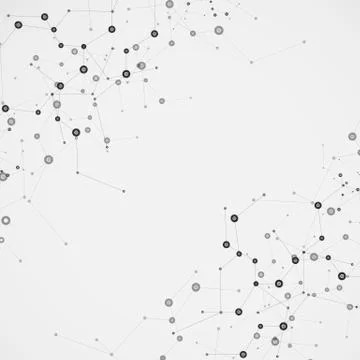 Science molecule design. Vector background Stockillustratie