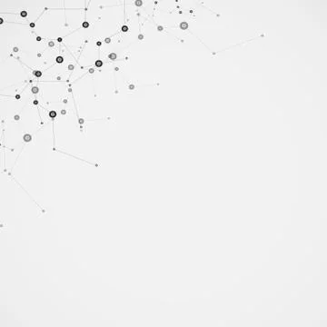 Science molecule design. Vector background Stockillustratie