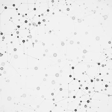 Science molecule design. Vector background Stockillustratie