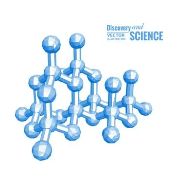 Science molecule. Illustrazione stock