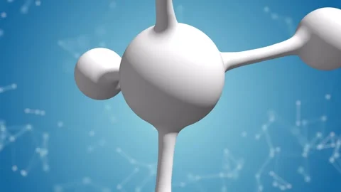 Science Molecule Structure Loop Background Stock Footage 346740935