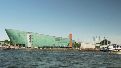 Science museum in Amsterdam Stock Footage 76381810