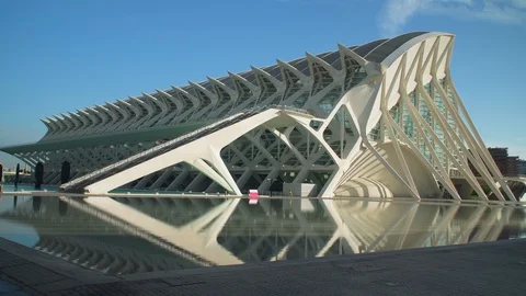 Science Museum, Valencia Stock Footage 113384805