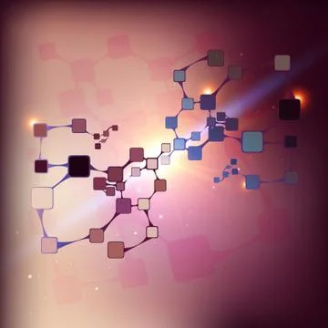 Science or dna abstract background Stock Illustration