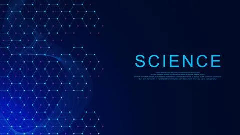 Science or molecular structure background. Stock Illustration