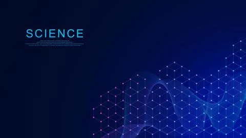 Science or molecular structure background. Stock Illustration