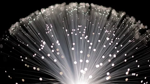 Science or technology background made of fiber optics Vidéo 284737460