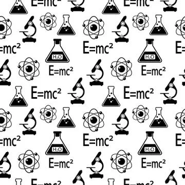 Science pattern Illustrazione stock